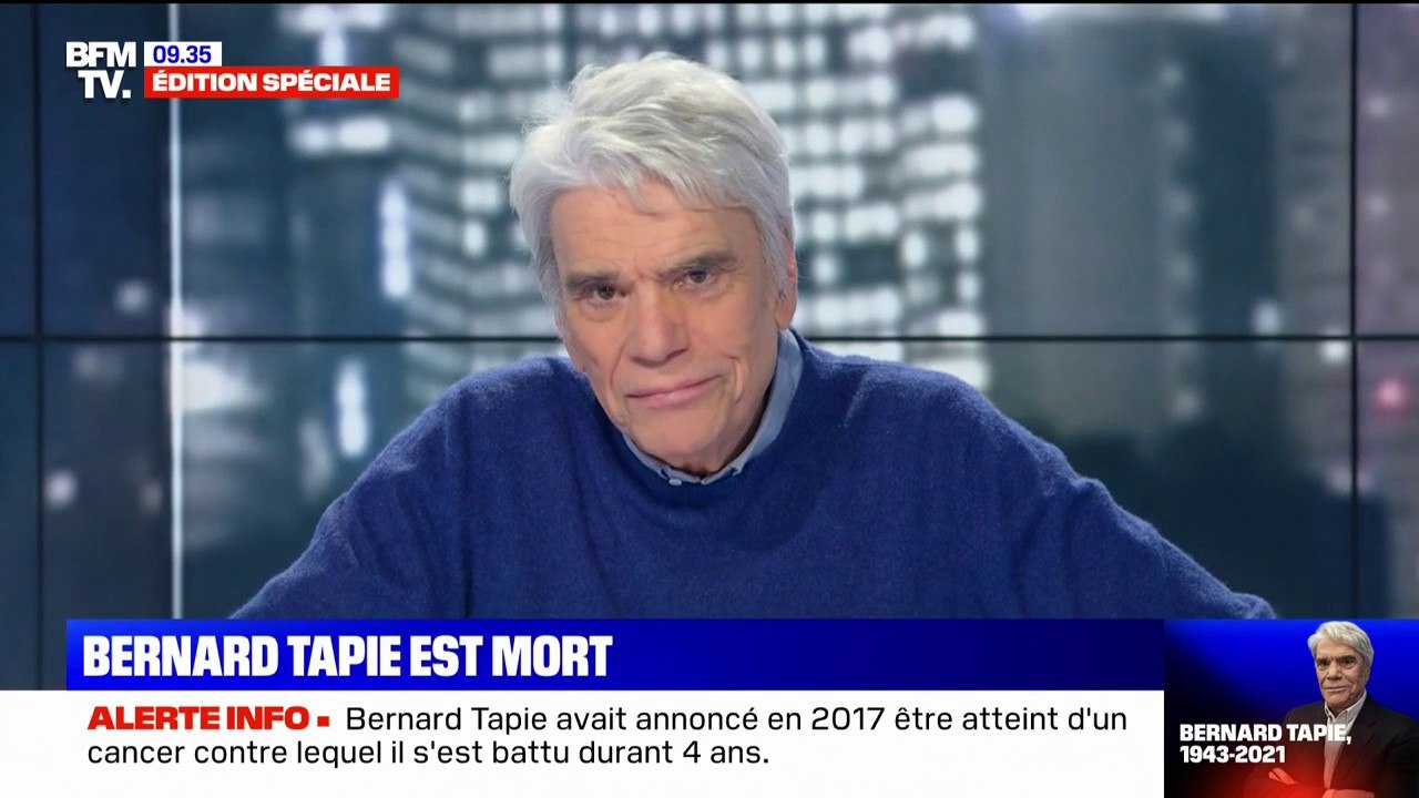 "Ne cherchez pas à réussir dans la vie, mais battez vous pour réussir votre vie": Bernard Tapie est mort ce matin