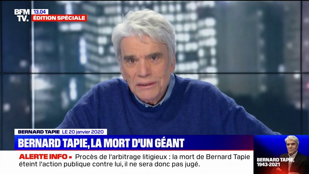 Mort de Bernard Tapie: le parcours d'un homme aux mille vies - Vidéo  Dailymotion