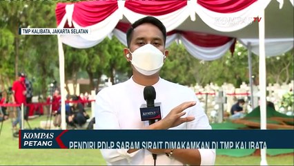 Usai Disemayamkan di Gedung DPR/MPR, Jenazah Sabam Sirait Dimakamkan di TMP Kalibata