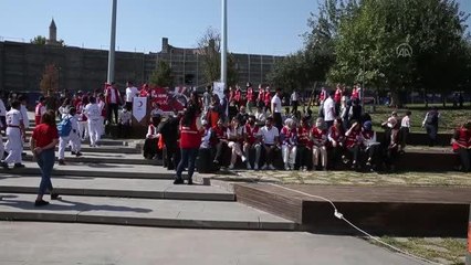 DİYARBAKIR - "Sağlıklı yaşam" için tarihi mekanlarda yürüyüş yapıldı