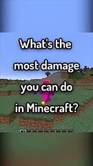 The Most Damage in Minecraft... #shorts