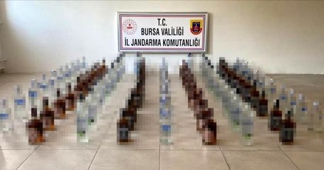 Bursa'da kaçak içki operasyonu