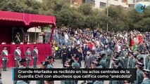 Grande-Marlaska es recibido en los actos centrales de la Guardia Civil con abucheos que califica como 