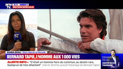 Mort de Bernard Tapie: pour Samia Ghali, maire-adjointe de Marseille, il "fait partie des personnes qu'on a envie de rendre immortelle"