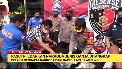 Diciduk di Kontrakan, Pasutri Pengedar Ganja Ditangkap Polsek Kebon Jeruk