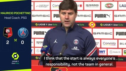 Download Video: Pochettino frustrated as PSG falter in surprise defeat to Rennes