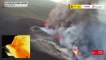 Thermal camera images of Cumbre Vieja volcano and lava flows on Spain's La Palma