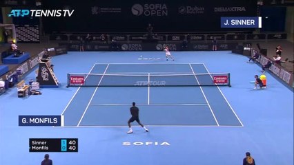 Sinner sweeps aside Monfils to retain Sofia crown