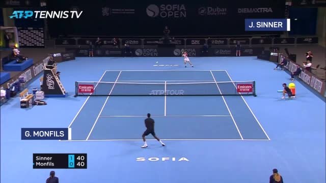 Sinner sweeps aside Monfils to retain Sofia crown