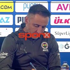Vitor Pereira: "Kısa sürede 7 maç; zor!"