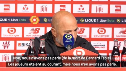 OM - Sampaoli : "Nous n'avons pas parlé de la mort de Bernard Tapie"