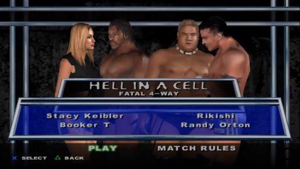 Here Comes the Pain Stacy Keibler(ovr 100) vs Booker T vs Rikishi vs Randy Orton