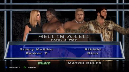 Here Comes the Pain Stacy Keibler(ovr 100) vs Booker T vs Rikishi vs Rico