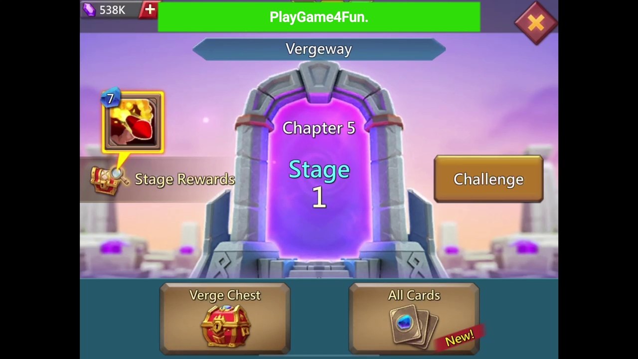 Lords Mobile - Vergeway - Chapter 5 Stage 1