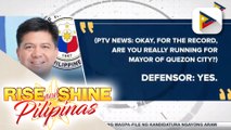 Rep. Mike Defensor, tatakbo bilang alkalde ng Quezon City