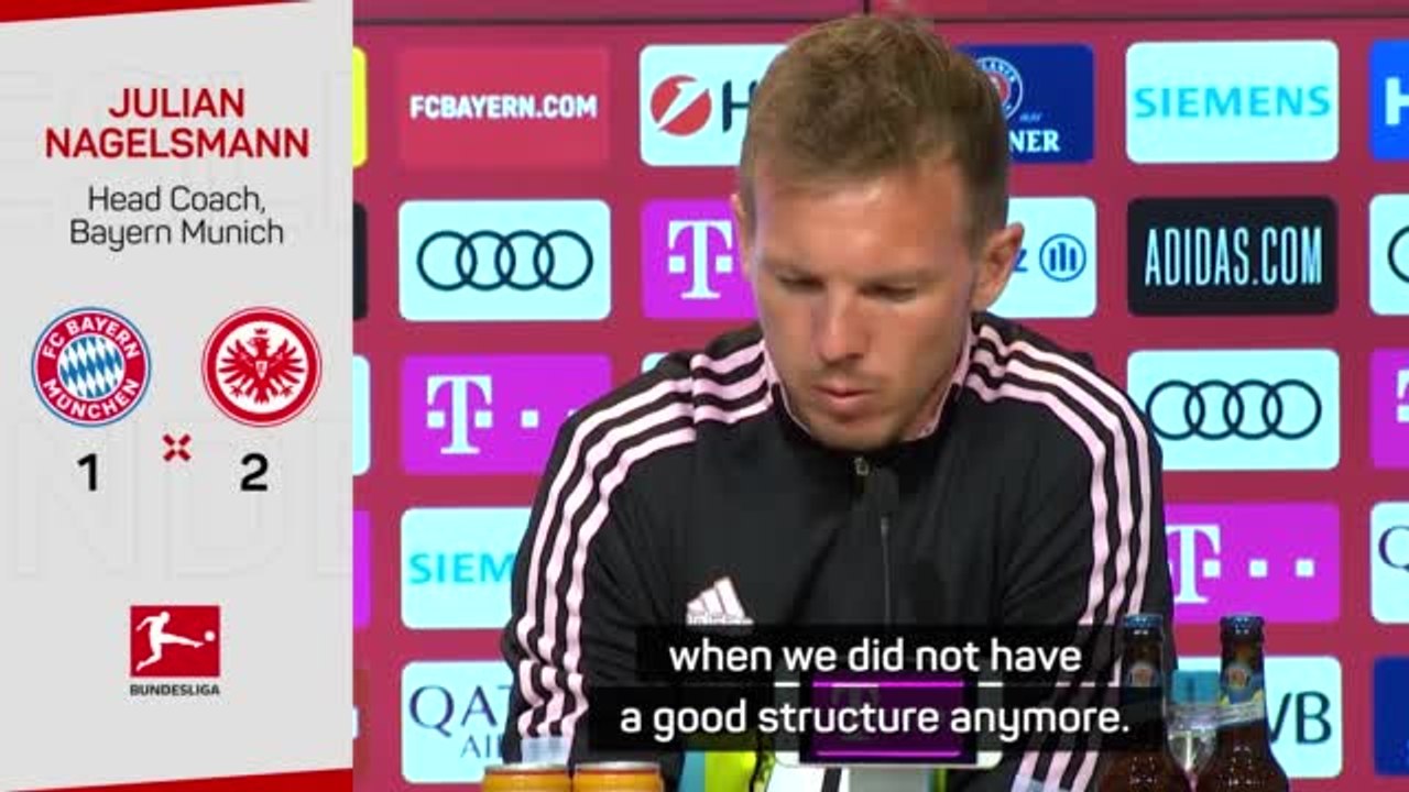 Nagelsmann concedes Bayern failings in shock Frankfurt defeat