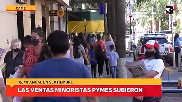 Según datos de la Came, las ventas minoristas pymes subieron 15,7% anual en septiembre
