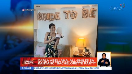 Carla Abellana, all-smiles sa kanyang "bachelorette party" | UB