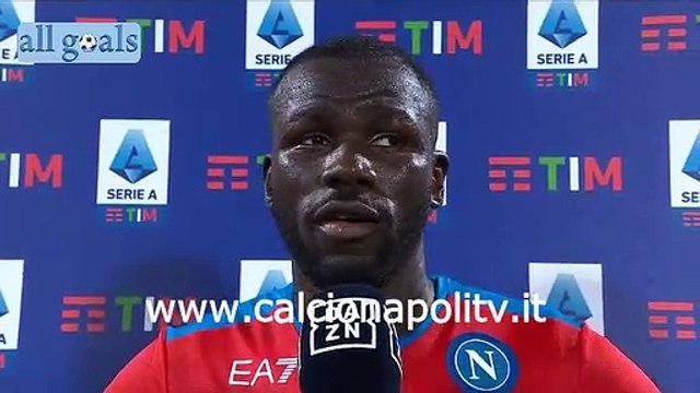 Fiorentina-Napoli 1-2 3/10/21 intervista post-partita Kalidou Koulibaly