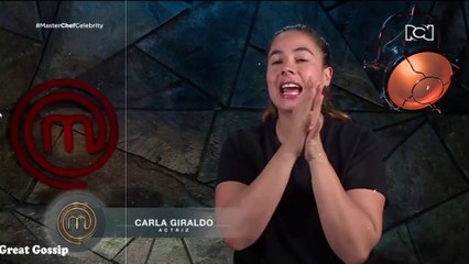 CARLA GIRALDO LE PIDE PERDON A LISS PEREIRA EN MASTERCHEF CELEBRITY