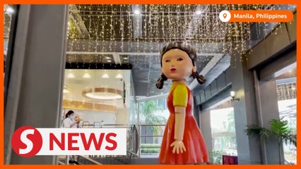 'Squid Game' doll in Manila attracts fans