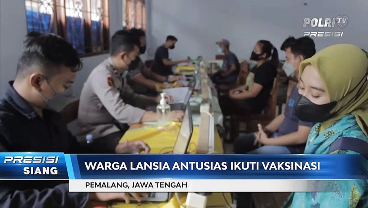 Polres Pemalang Dukung Percepatan Vaksinasi, Lansia Divaksin secara Door To Door