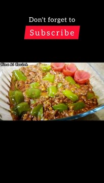 Keema Shimla Mirch//Qeema Shimla Mirch//How to make beef mince with capsicum #shortvideo