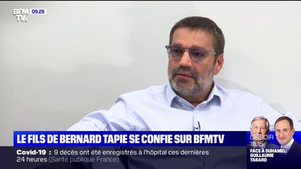 Stéphane Tapie sur la mort de son père: "C'était très difficile surtout pour lui, c'est bien qu'il soit parti paisiblement"