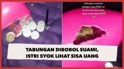 Tabungan Dibobol Suami, Istri Syok Lihat Sisa Uang