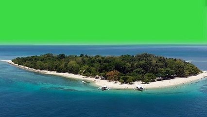 Island green screen effect HD video no copyright