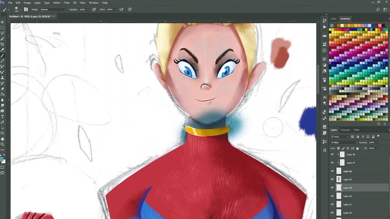 SPEED PAINTING (CAPTAIN MARVEL)