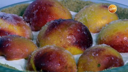 فطيرة الخوخ و الكريمة | نرمين هنو