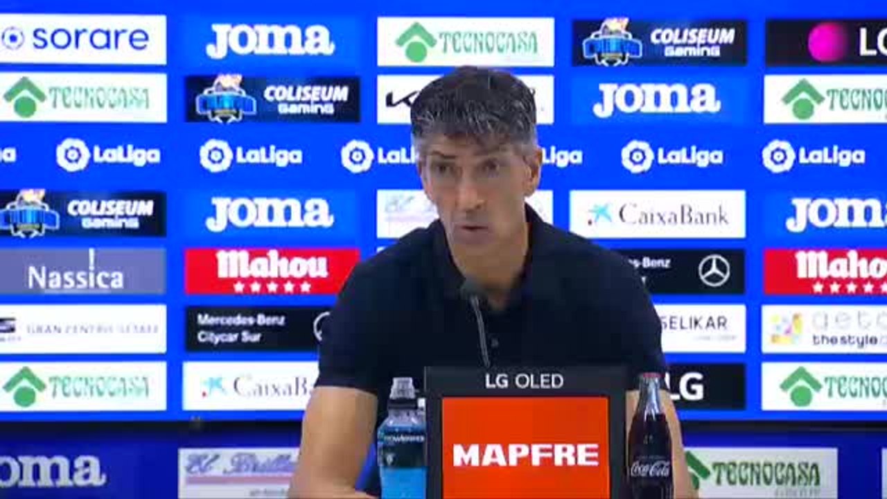Alguacil sobre Michel: "Es un grandísimo entrenador y si tenéis paciencia, el Getafe va a ir para arriba"