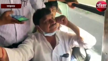 पुलिस लाइन पहुंचे शिवपाल यादव