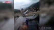 Sinop'ta sel felaketinin ardından köprü böyle yıkıldı
