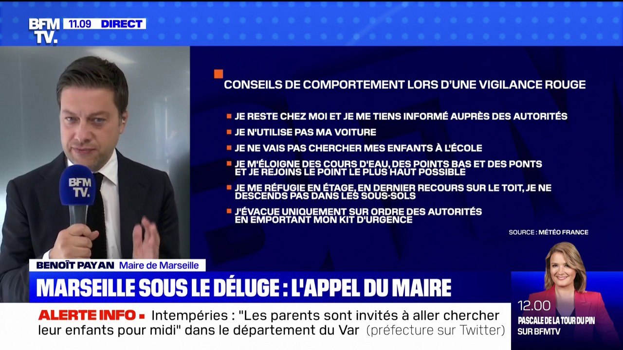 Benoît Payan, maire de Marseille: "Marseillais, allez chercher vos enfants à l'école et restez chez vous jusqu'à ce soir"