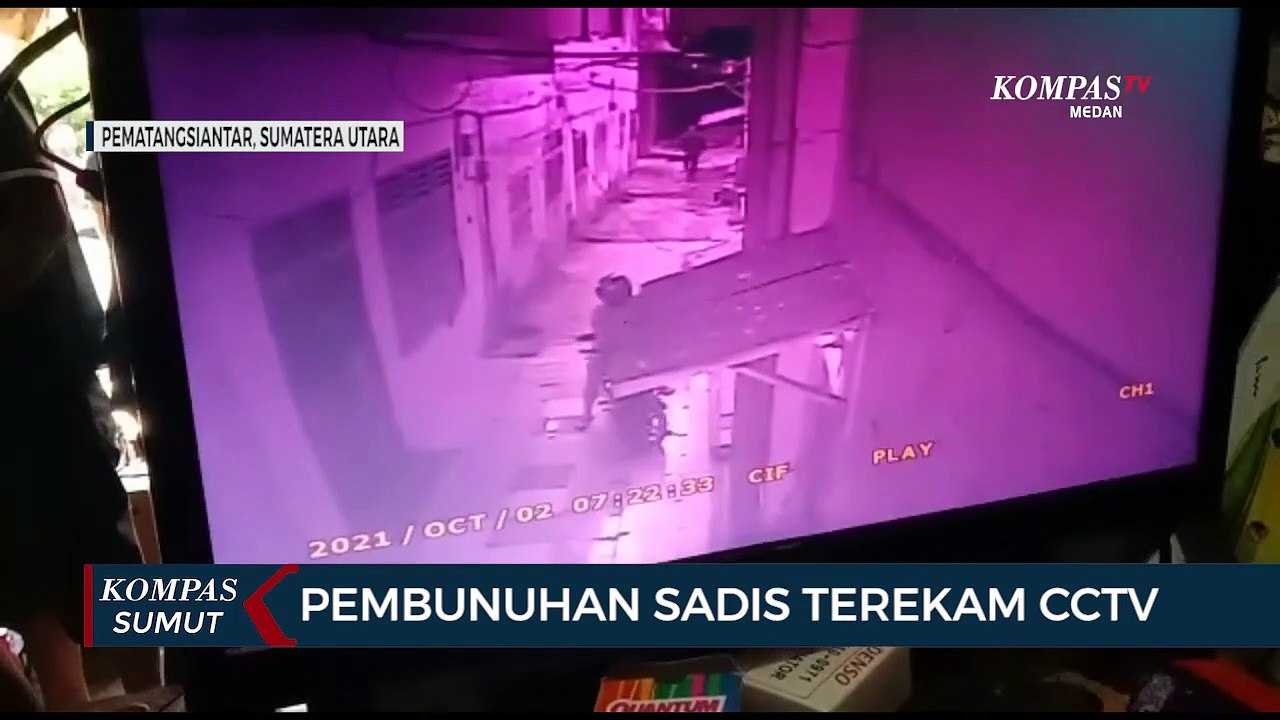 Pembunuhan Seorang Pria di Kota Pematangsiantar Terekam CCTV