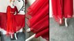 Old Saree convert into umbrella gwon cutting and stitching