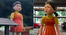 ‘Squid Game’: Netflix Installed Replica of the Murdering Robot Doll at a Shopping Mall ! OMG !