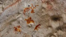 Estudian más de 400 pinturas rupestres en dos cuevas del Tíbet