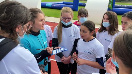 Valentin Lavillenie sensibilise les jeunes à la pratique de l'athlétisme