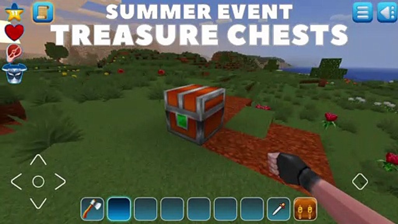 TREASURE CHESTS HUNT!  Find & Break Boxes in Survival Mode | RealmCraft Free Minecraft Clone