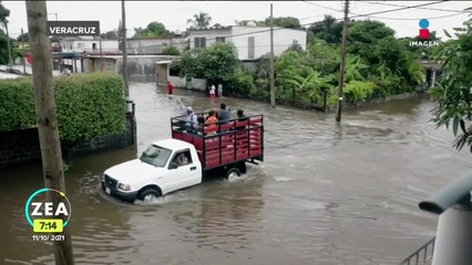 Familias veracruzanas pierden su patrimonio por las inundaciones
