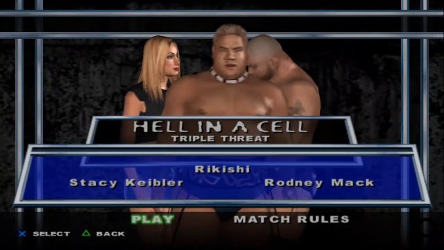 Here Comes the Pain Stacy Keibler(ovr 100) vs Rikishi vs Rodney Mack