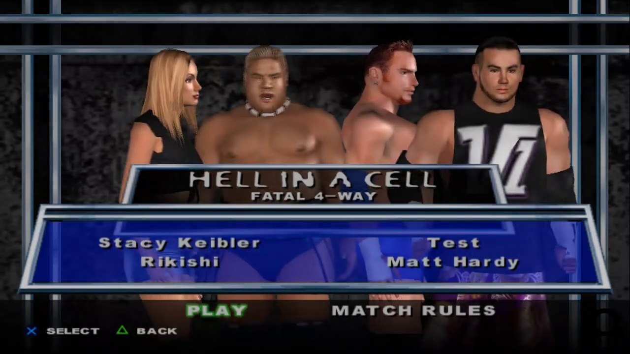 Here Comes the Pain Stacy Keibler(ovr 100) vs Rikishi vs Test vs Matt Hardy