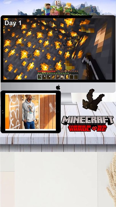 How I Spent 100 Day survival in hardcore of Minecraft