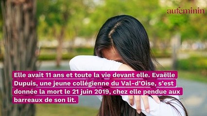 Suicide d’Evaëlle, 11 ans : l’ado vivait un véritable enfer à l’école