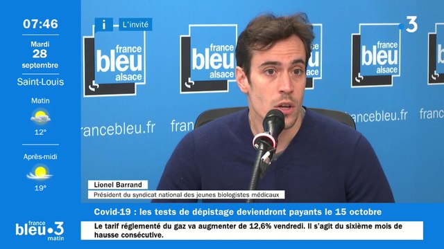 Lionel Barrand président du syndicat national des jeunes biologistes médicaux