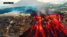 Las nuevas imágenes a vista de dron del delta causado por la lava del volcán de la Palma