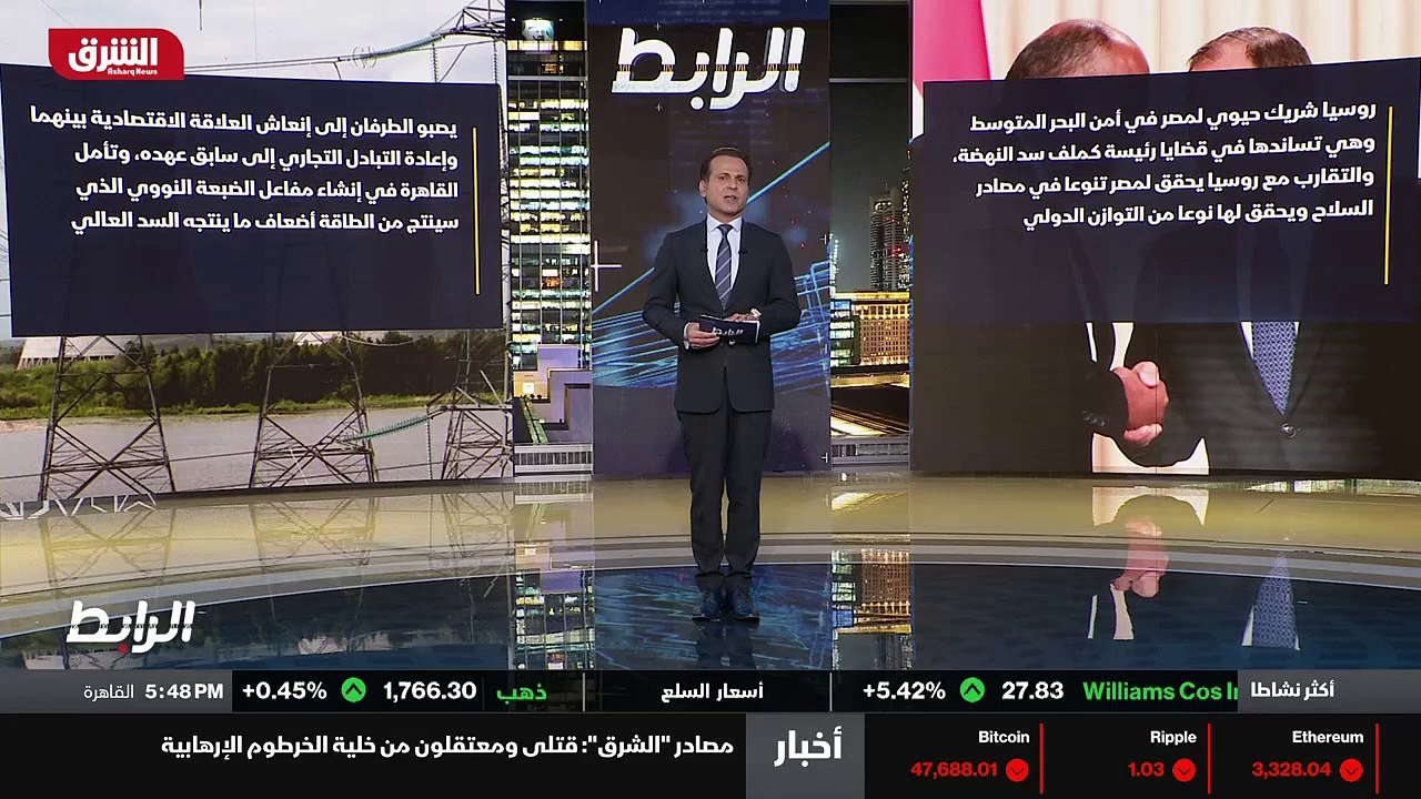 ...واعادت التبادل التجاري الى سابق عهده . و...